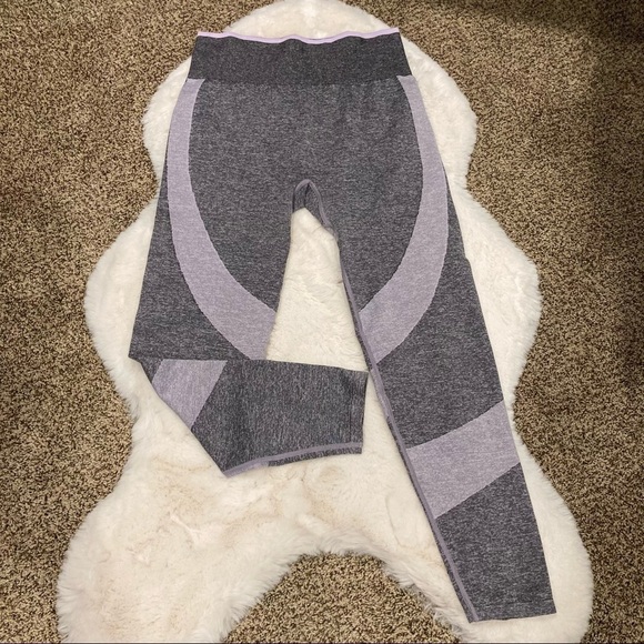 PINK Seamless Hi-Rise Leggings - Purple Size Large - Picture 4 of 9